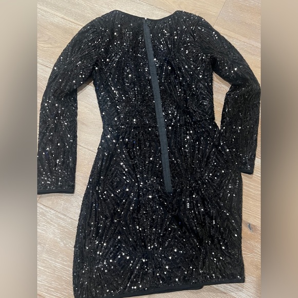 Saylor Dresses | Saylor Naomi Black Sequin Dress | Color: Black | Size: Xs - Picture 2 of 5